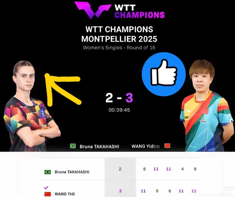 这下高桥布鲁娜出名了，这一次不是因为她是雨果的女朋友，也不是因为她2-3败给王艺