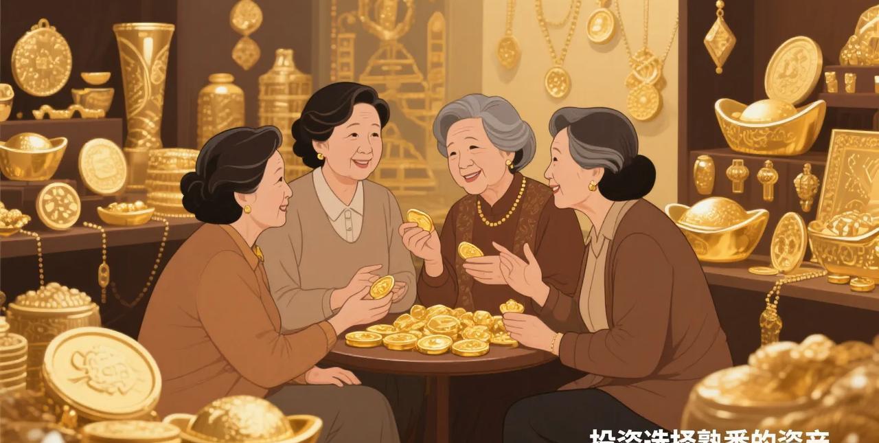 黄金给所有人都上了一课！网友表示，买黄金这块还得是你大妈！
最近黄金价格一路飙升