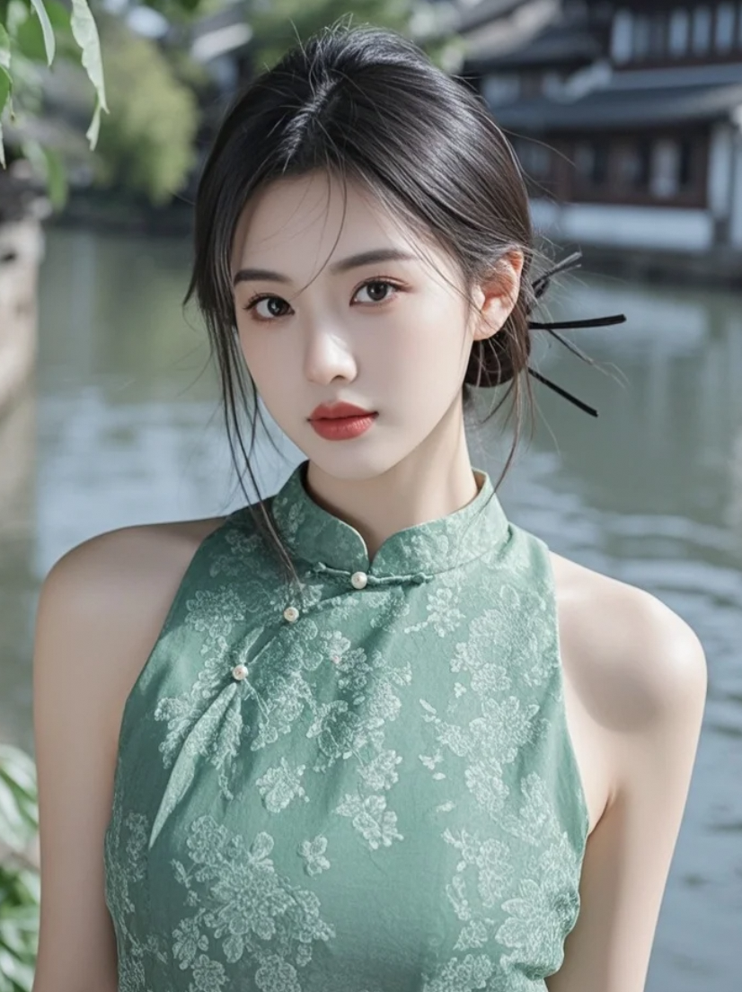 绫罗裁作月光衣，步步生莲落旧巷