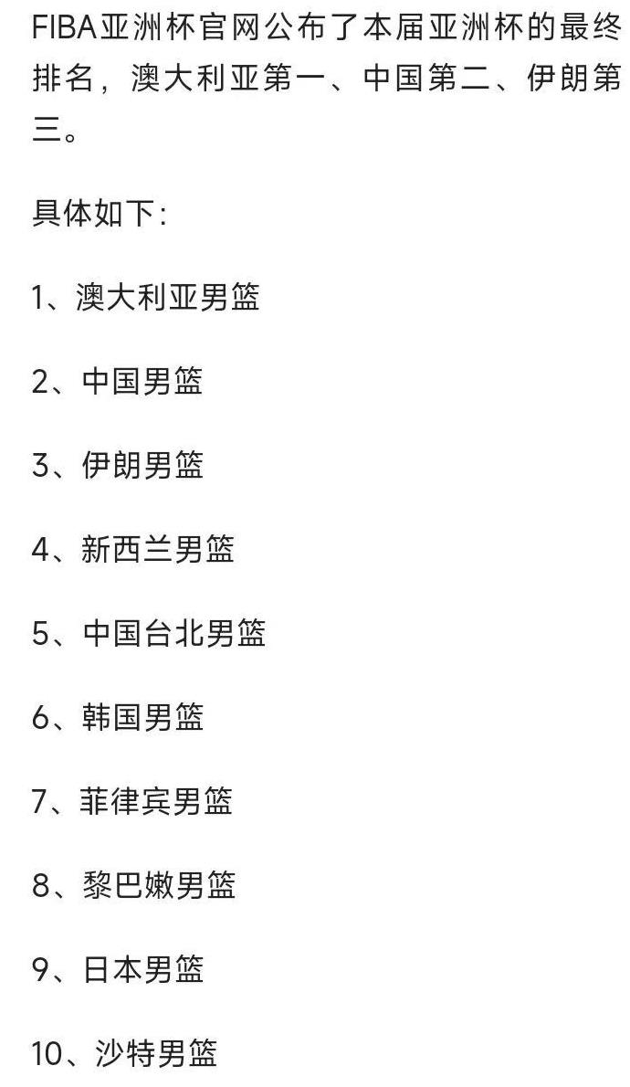 这次亚洲杯中国男篮拿第二，真的让人意难平啊！好多球迷都在吐槽最后3.9秒那两分没
