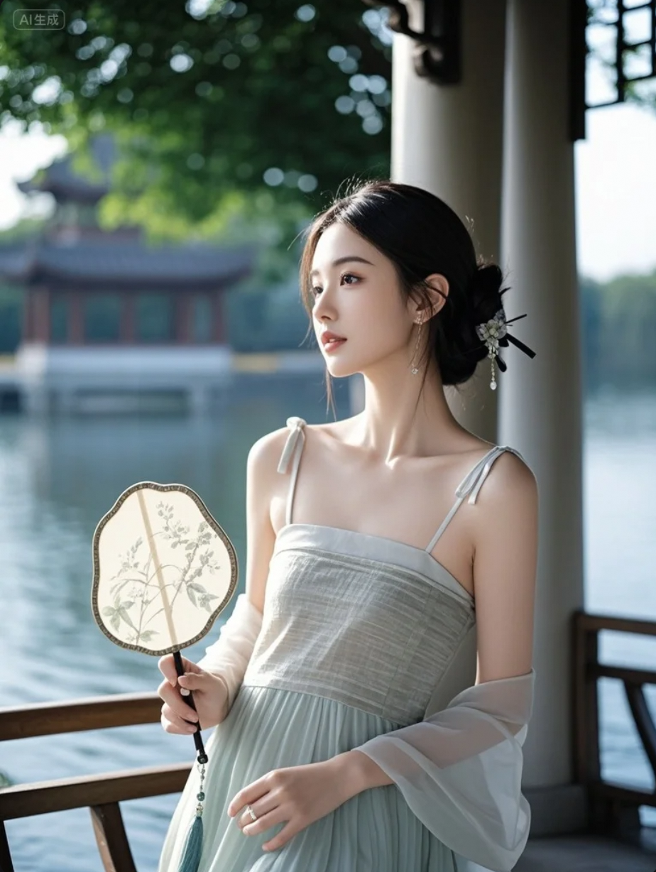她的美，是外在的惊艳，也是内在的沉淀