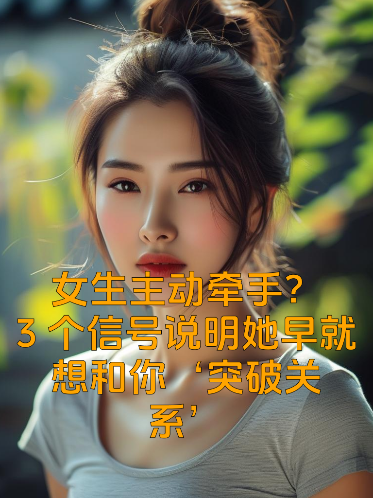 女生主动牵手？3个信号说明她早就想和你‘突破关系’