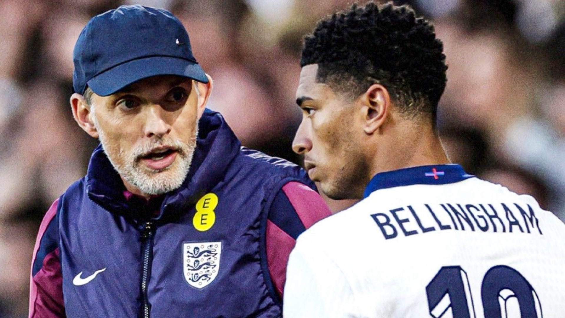 图赫尔在赛后新闻发布会上，谈到了贝林厄姆在被换下时表现出了不满意的情绪。
图赫尔