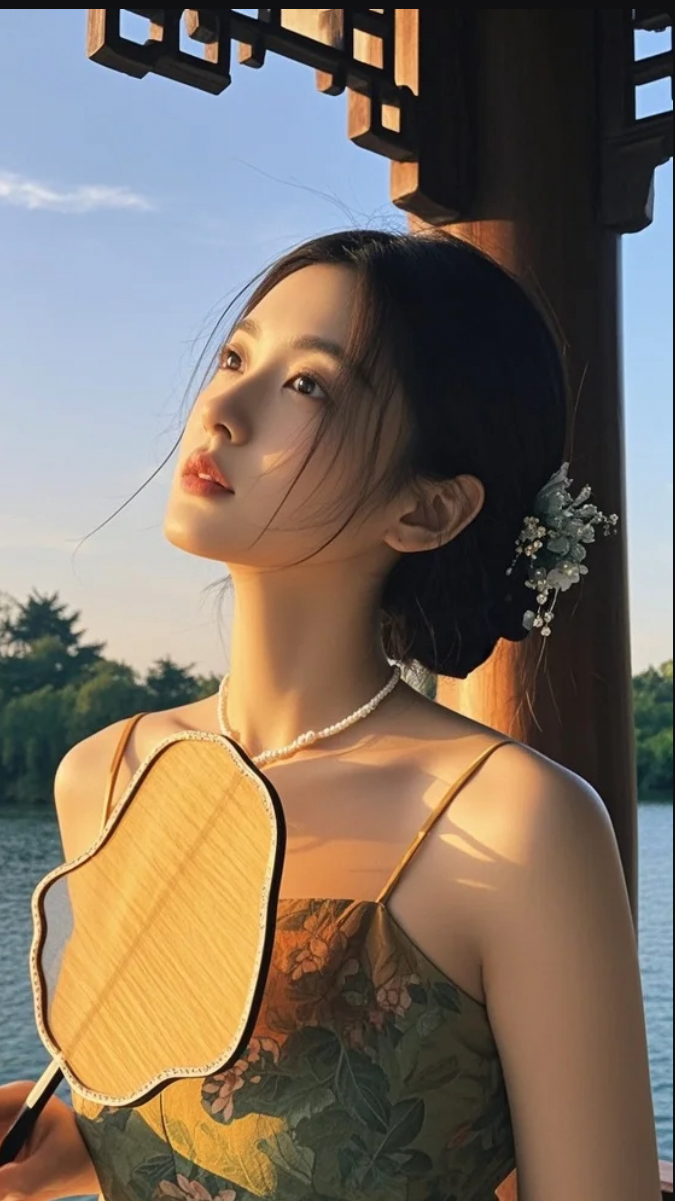 她的背影，比晚霞还温柔