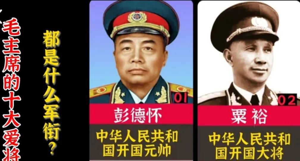 速看毛主席麾下的十大爱将，建国后都是什么军衔？你都知道吗？#开国十大虎将# #十