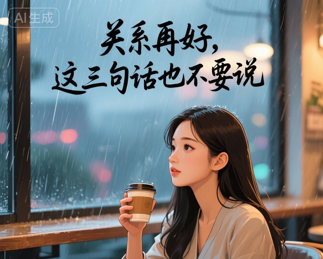 关系再好，这三句话也不要说
关系是有界限的，好的关系是懂得珍惜，是知道有些话永远