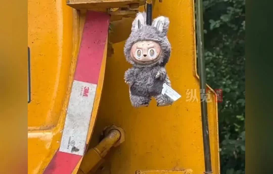大爷捡到隐藏款labubu，随手挂吸粪车，被一女子花99元买走。。。
