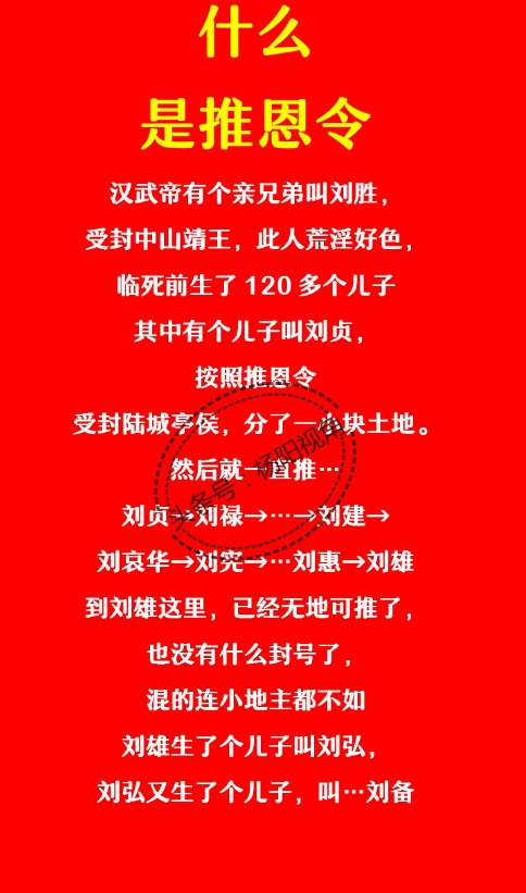 爸爸死了：100多个儿子平分家产。
儿子死了：50个儿子在平等家产。
多厚的家底