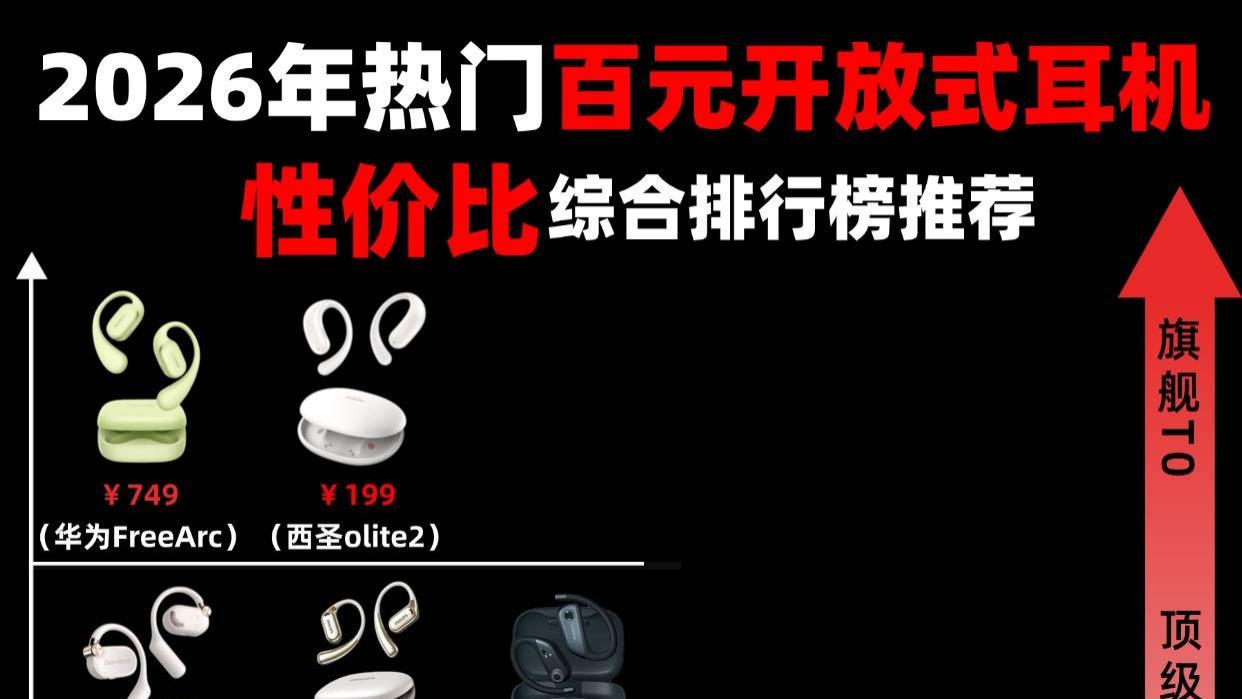 百元开放式蓝牙耳机哪款音质好？十大公认音质好的开放式耳机