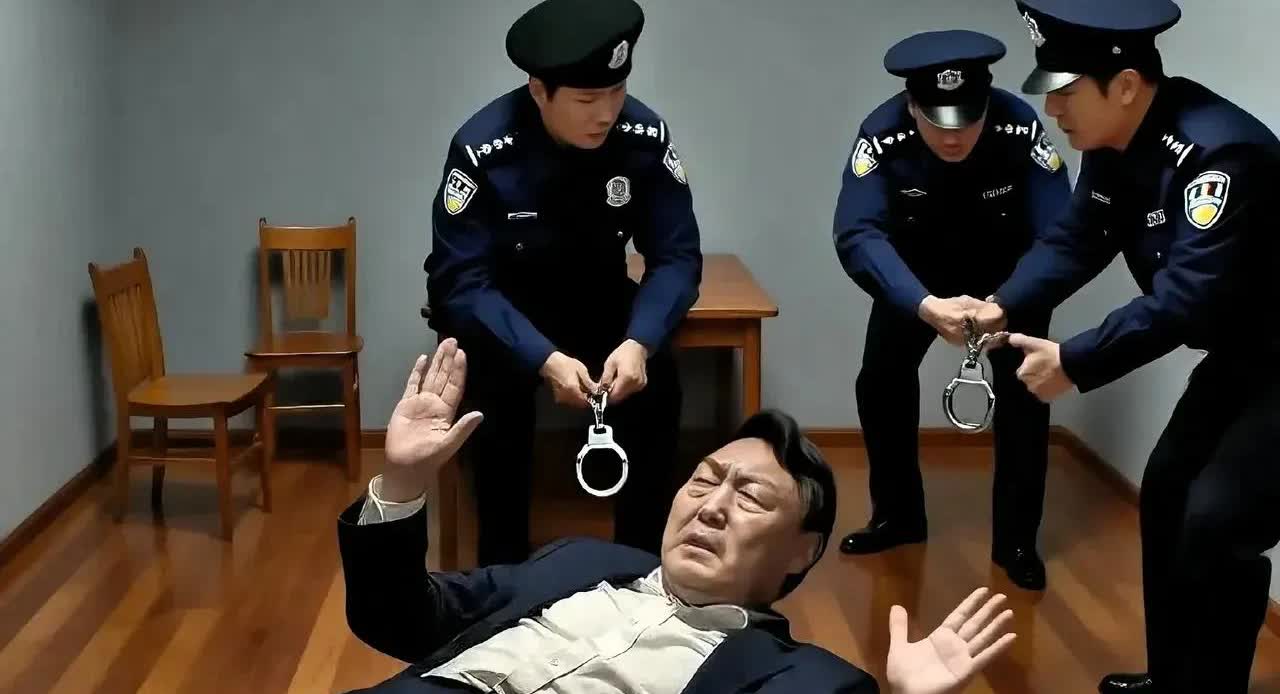 大寒民国前总统伊锡悦把老脸都丢光了，作为一个曾经的总统，躺地上打滚像什么男人？敢