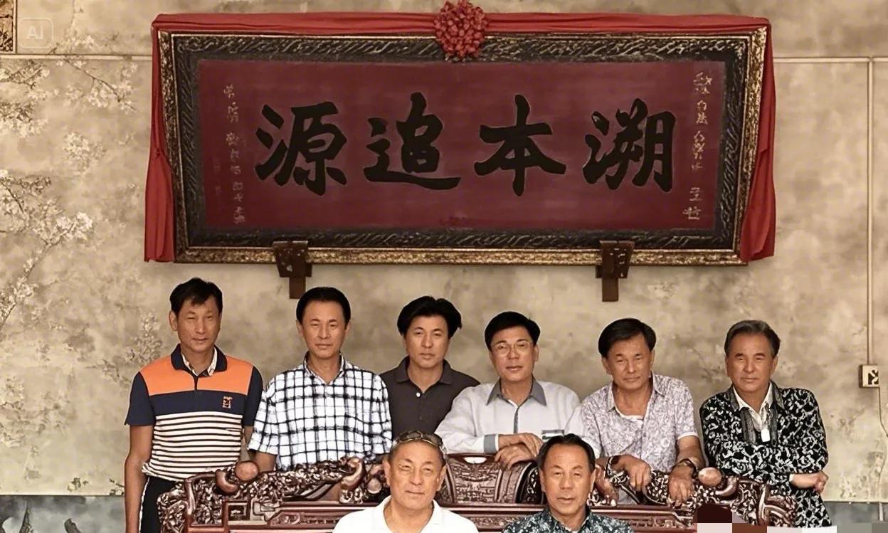 家族漂泊海外二百余载，今终得归宗认祖时。手捧族谱泪满襟，铭记血脉源中华。虽历风雨