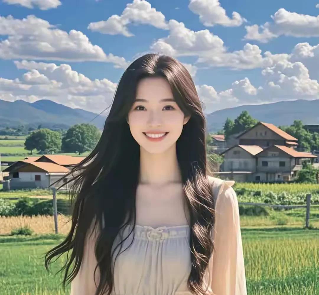 青山脚下小村庄
树绿云白稻谷香
如画风光收眼底
……[作揖][玫瑰]
上联:稻田