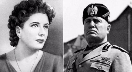 1943年，墨索里尼的情妇克拉拉被处决后倒吊在广场上，她的短裙垂下来，整个人一览
