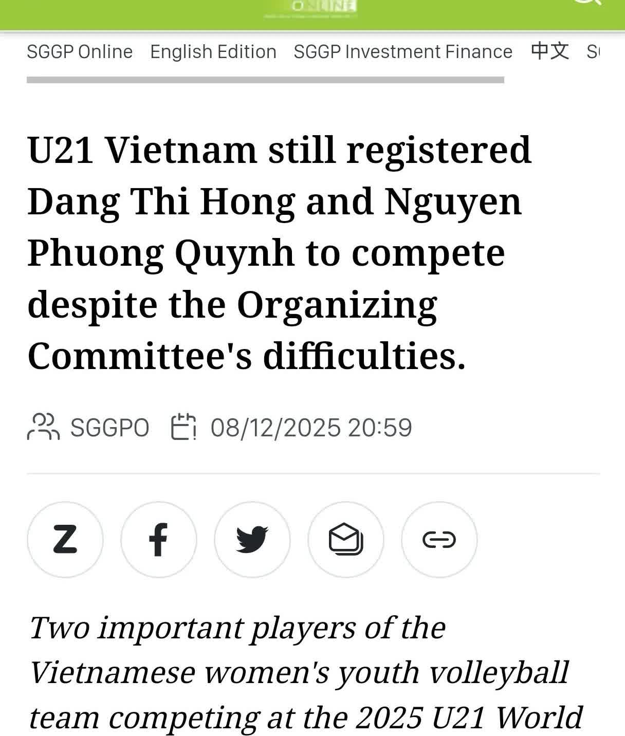 越南U21国家队仍然让邓氏红和阮芳琼参加比赛

据越南媒体《西贡解放报》报道