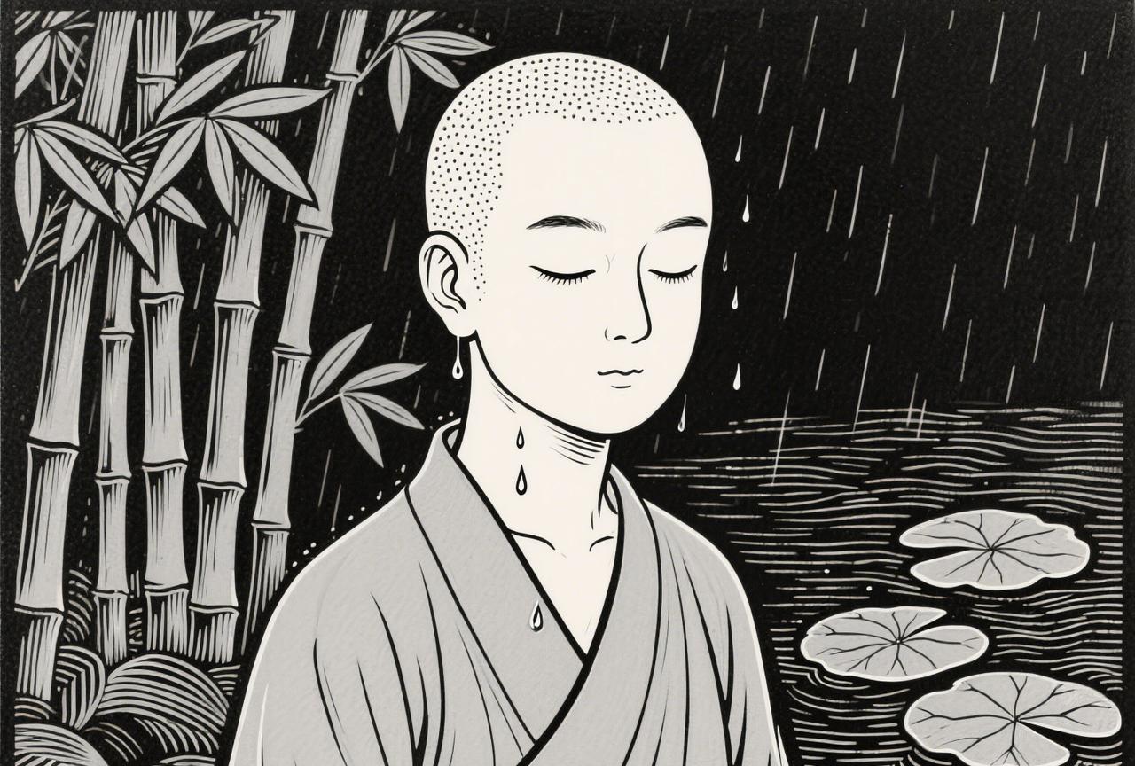 禅师说：心中产生各种各样的想法，那么各种各样的事物现象就此产生；一旦心中的想法没