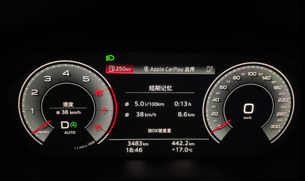 奥迪a4油耗5.0算什么水平？
磨合期油耗破9，但首保以后非常低，高速4.2，比