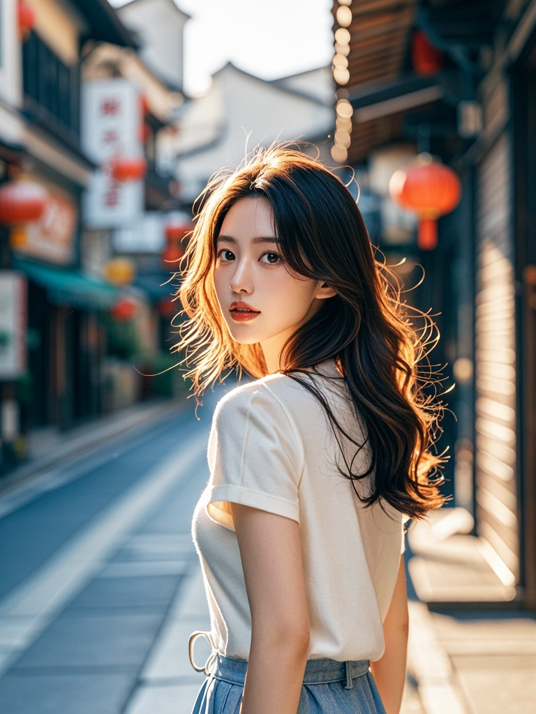 她转身的弧度，是未解的密码