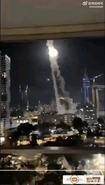 伊朗的导弹打得太准了！
通过图1可以看到，伊朗导弹来袭之后，以色列的防空系统显然