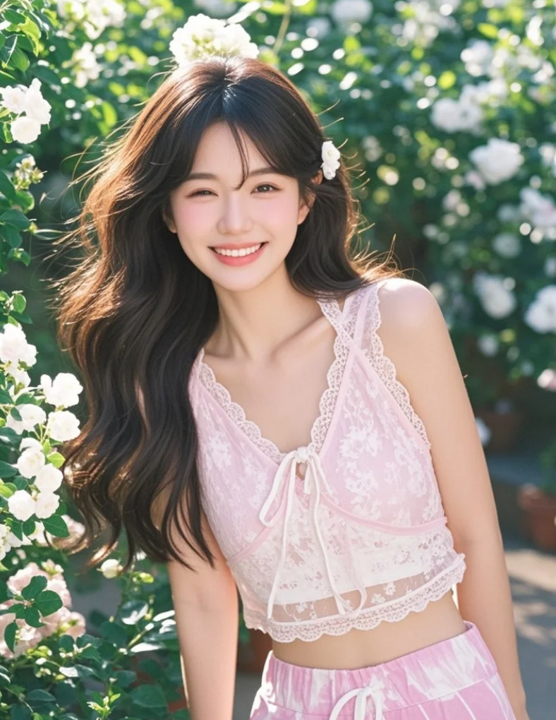 生图战神！无滤镜美女图，颜值依然扛打