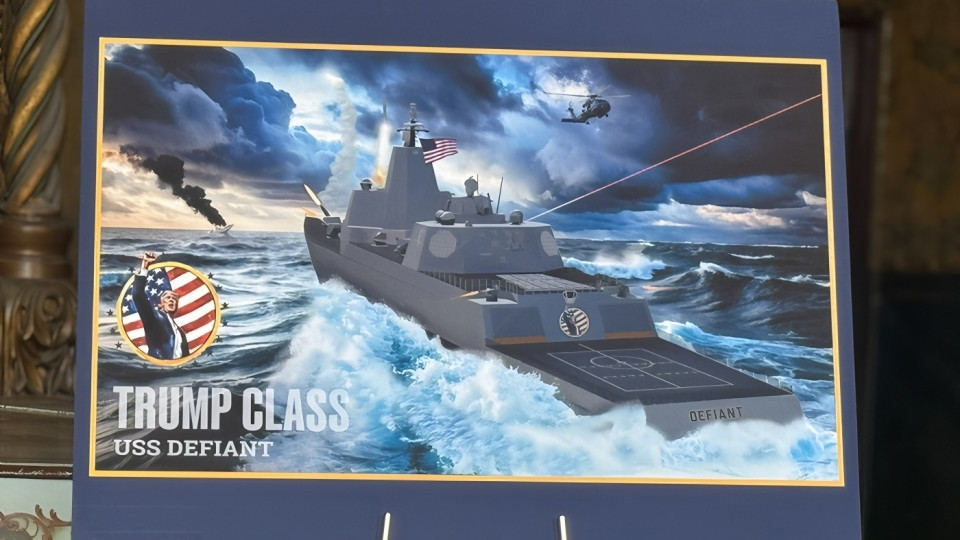 特朗普宣布：建造“特朗普”级战列舰，排水量4万吨