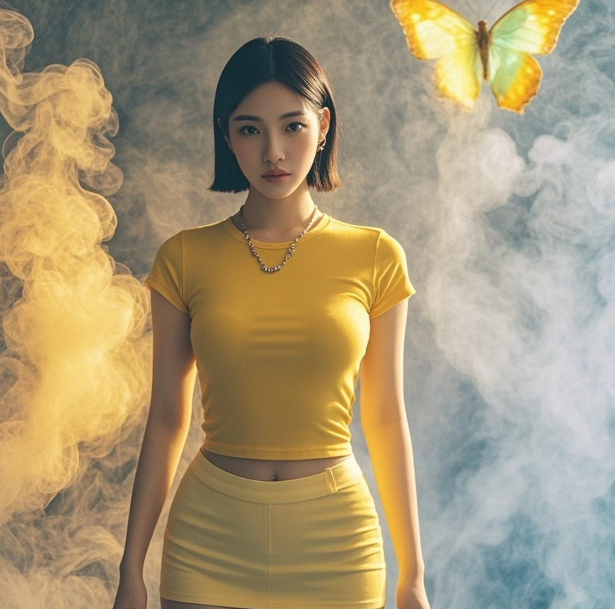 甜辣娇娃黄纱覆体 若隐若现最是勾魂摄魄