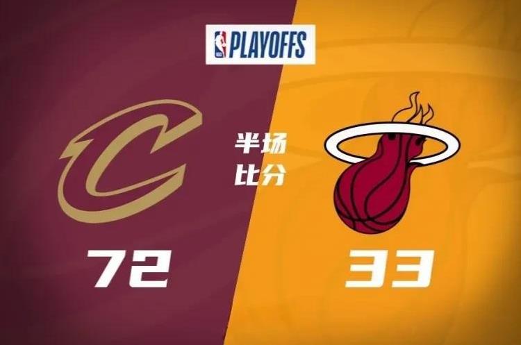 太残暴了，骑士半场竟然领先热火39分！
在今天骑士与热火的比赛中，本以为大比分1