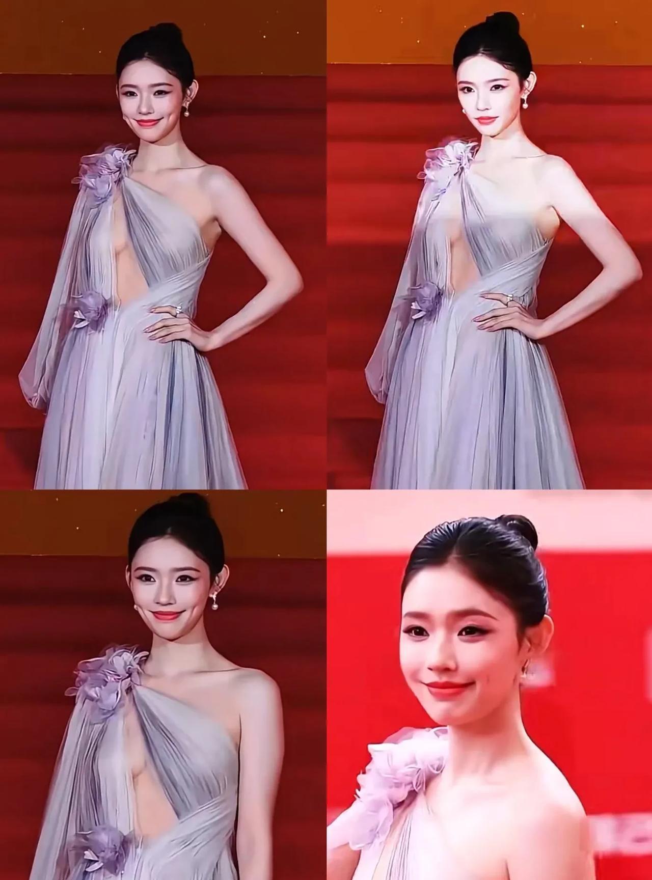 星女郎林允儿就只能靠高定礼服博眼球了吗？作品不傍身，衣物不蔽体，前途没光亮啊！