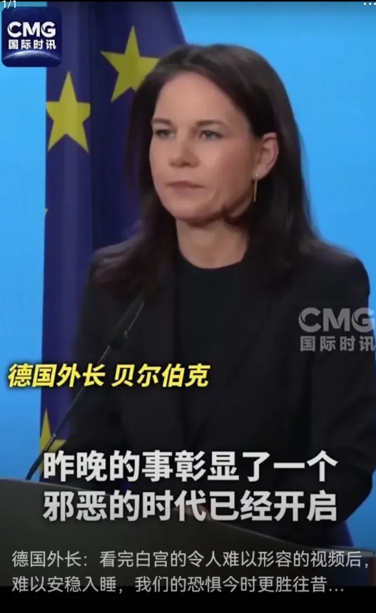 德国外长：“看完白宫的令人难以形容的视频后，难以安稳入睡，我们的恐惧今时更胜往昔