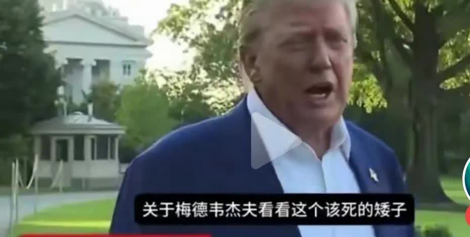 特朗普急了开骂。老特是非常好面子的人，受到了梅德韦杰夫的毫无顾忌的冒犯受不了了，
