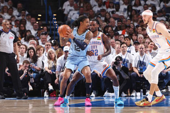 雷霆痛击灰熊51分创季后赛分差纪录 贝恩正负值惊人