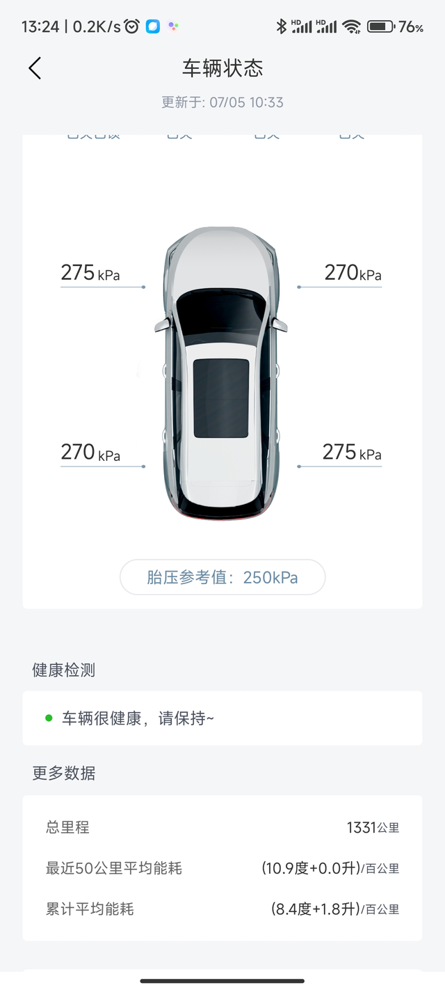 我的车开了1300公里了，和大家交流下爱车油耗情况～

车子是宋Pro DM-i