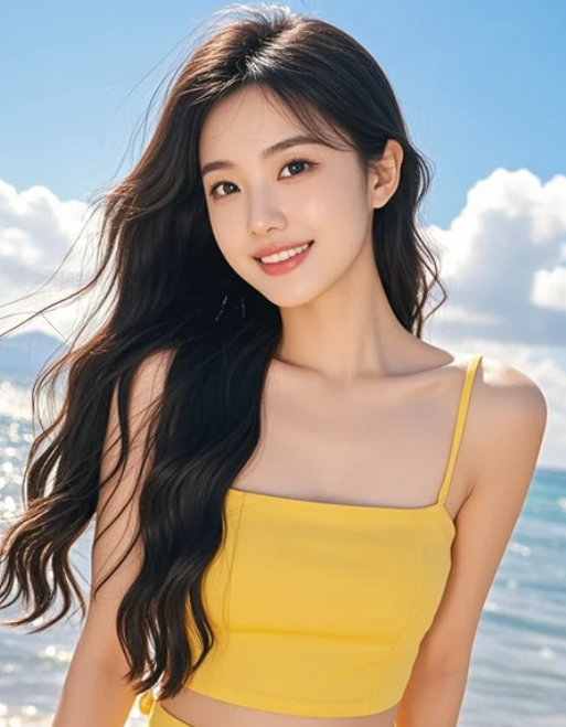 小姐姐微微一笑，仿佛世界突然安静了一秒！