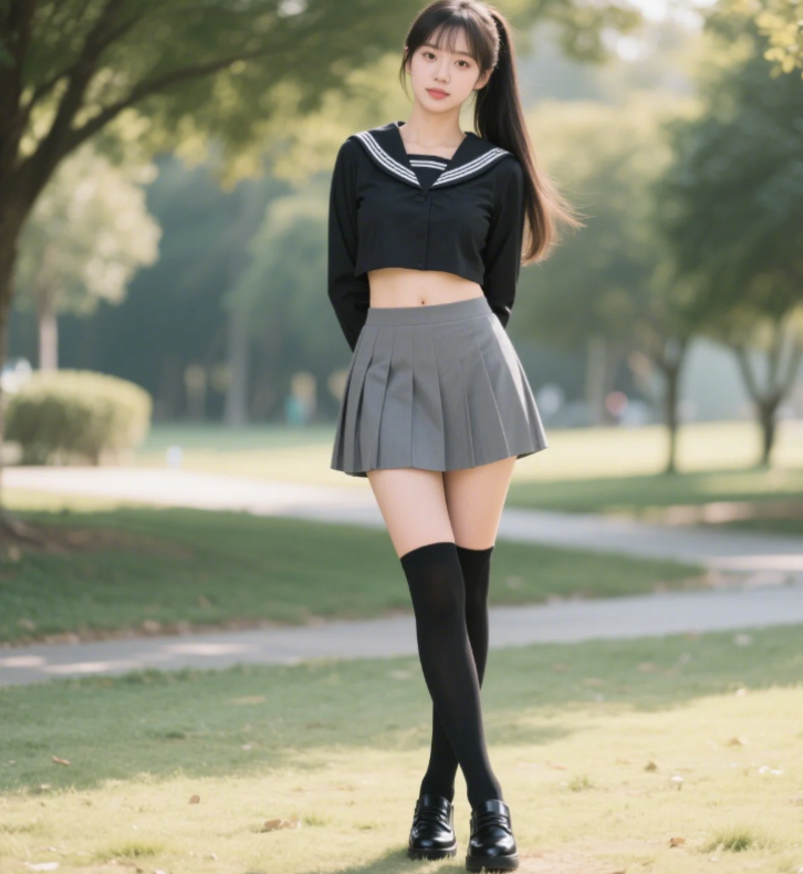 校园风辣妹运动瞬间 完美比例让人过目不忘