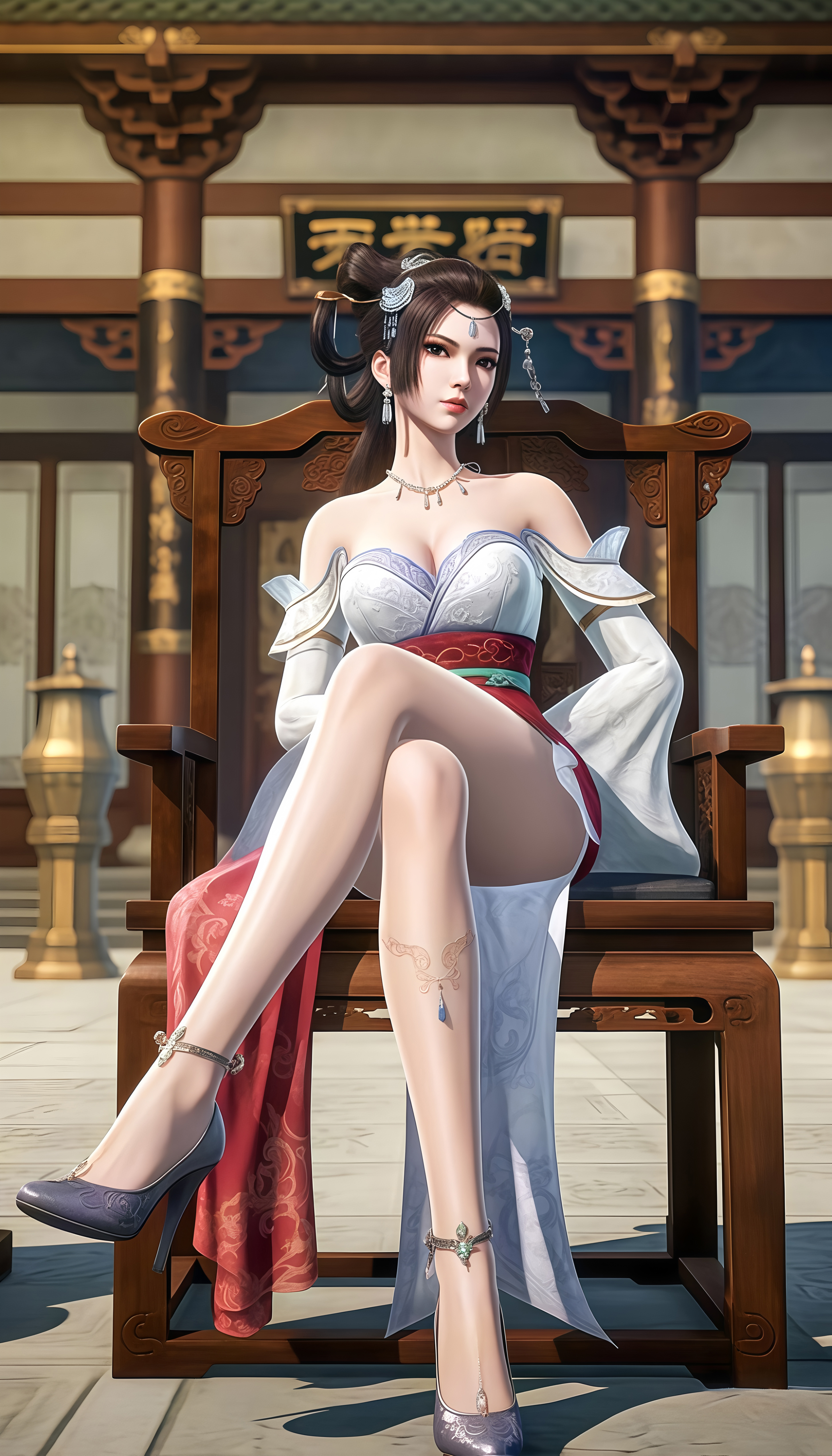 被封印的女神壁纸：胡美人和明珠夫人谁更受宠？