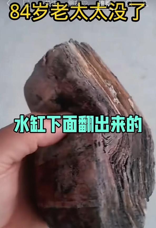 84岁老太太，一辈子舍不得吃，舍不得喝，最后儿女在收拾老太太老屋子，在水缸底下发