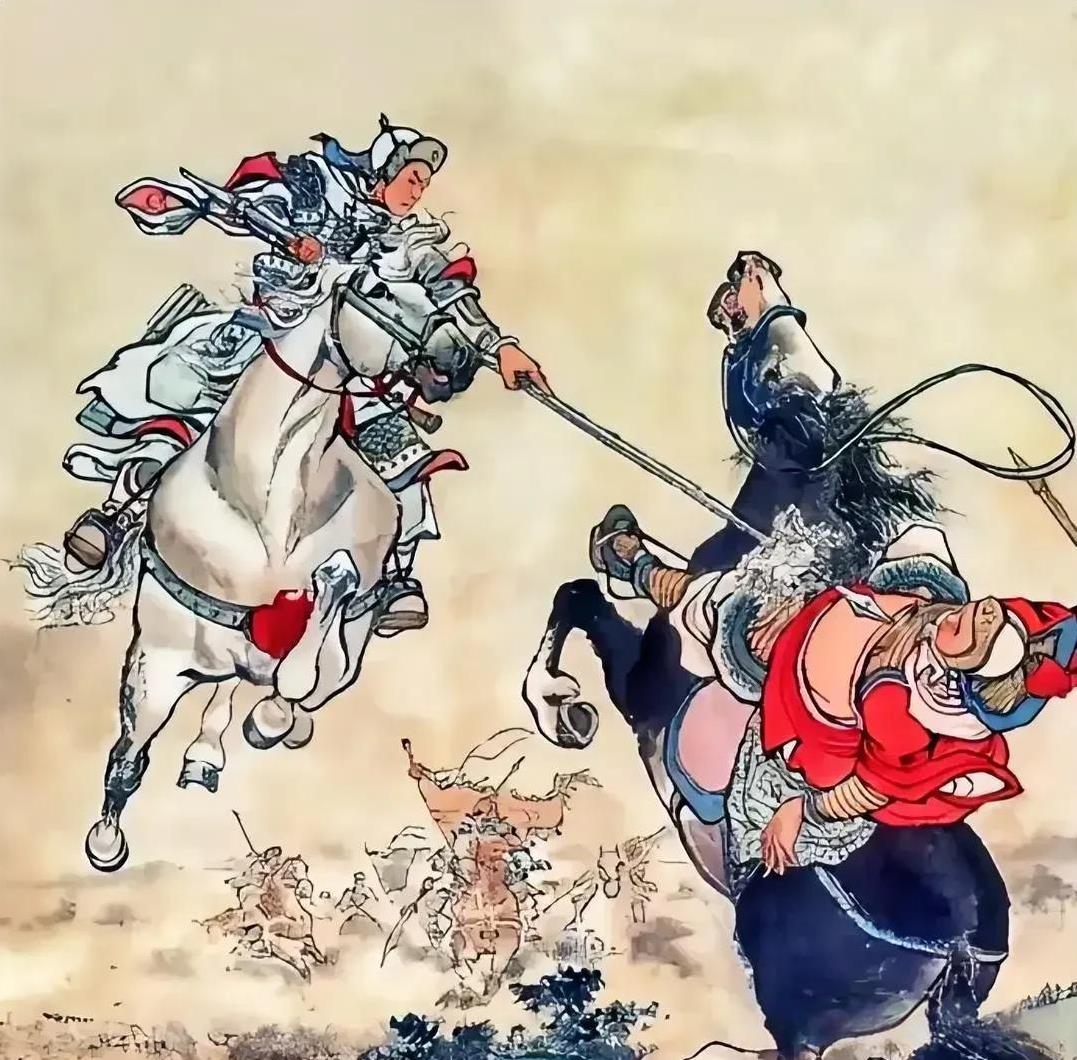 据野史记载，公孙瓒在与文丑交战中，仅十回合就被打的狼狈逃窜。
那日，黄沙漫天，战