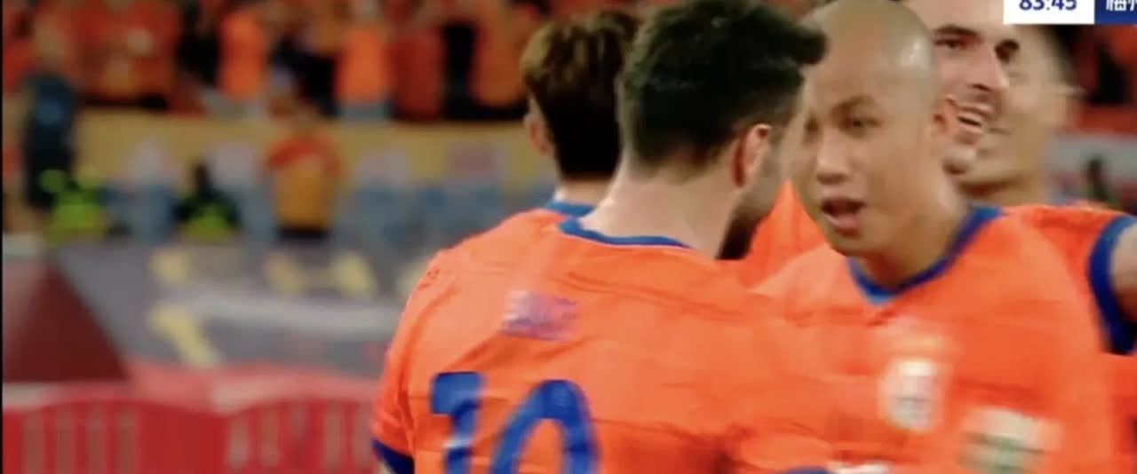 变革见效，泰山队逐渐步入正轨！
         3:0泰山大比分领先梅州，比