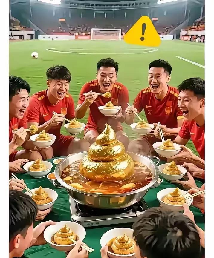 这样恶搞国足不好吧！太侮辱人了。
哪怕他们足球踢的再不好，踢的再差，他们也是我国