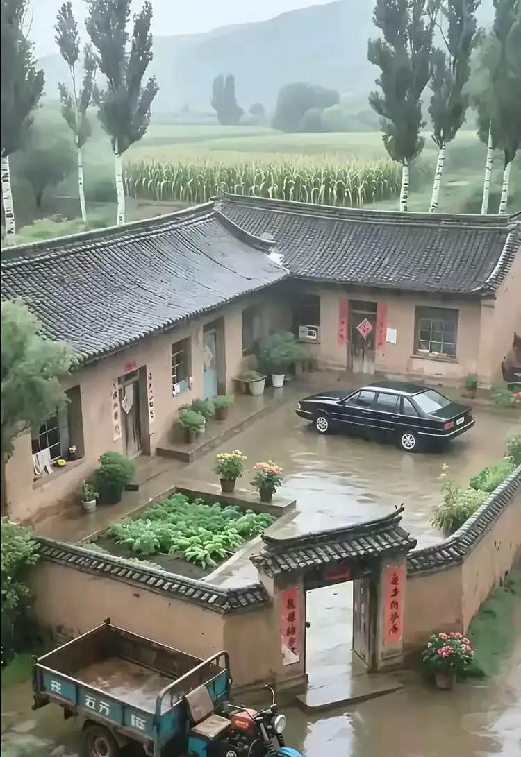 这辆桑塔纳怎么开进去的？大家伙知道吗？