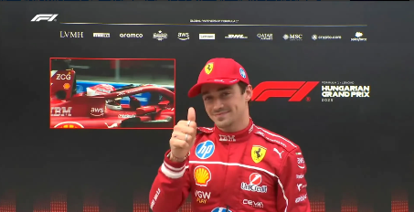 勒克莱尔：我完全看不懂F1了。这是我职业生涯中最意想不到的杆位。

夏尔·勒克莱