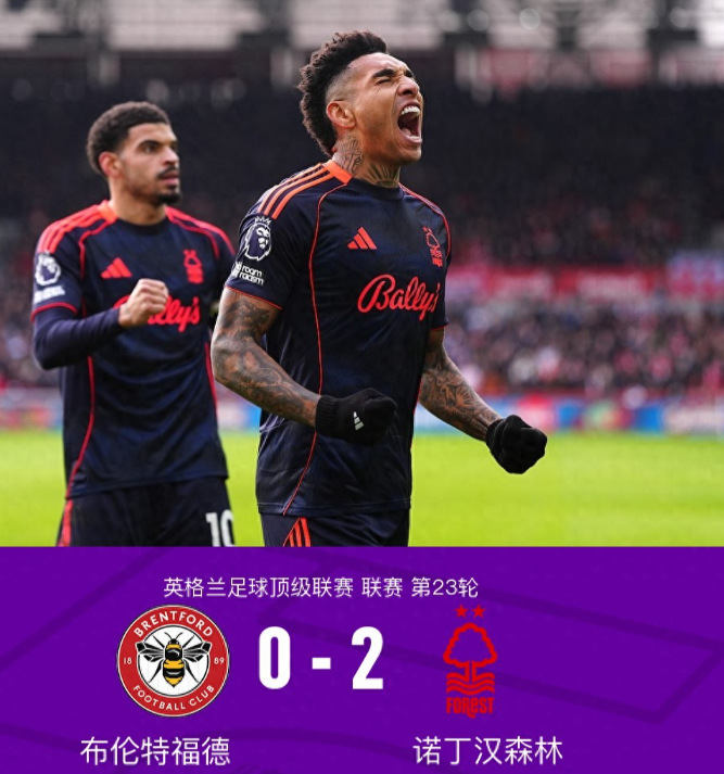 1月25日，英格兰足球超级联赛第23轮，布伦特福德主场对阵诺丁汉森林。伊戈尔-热