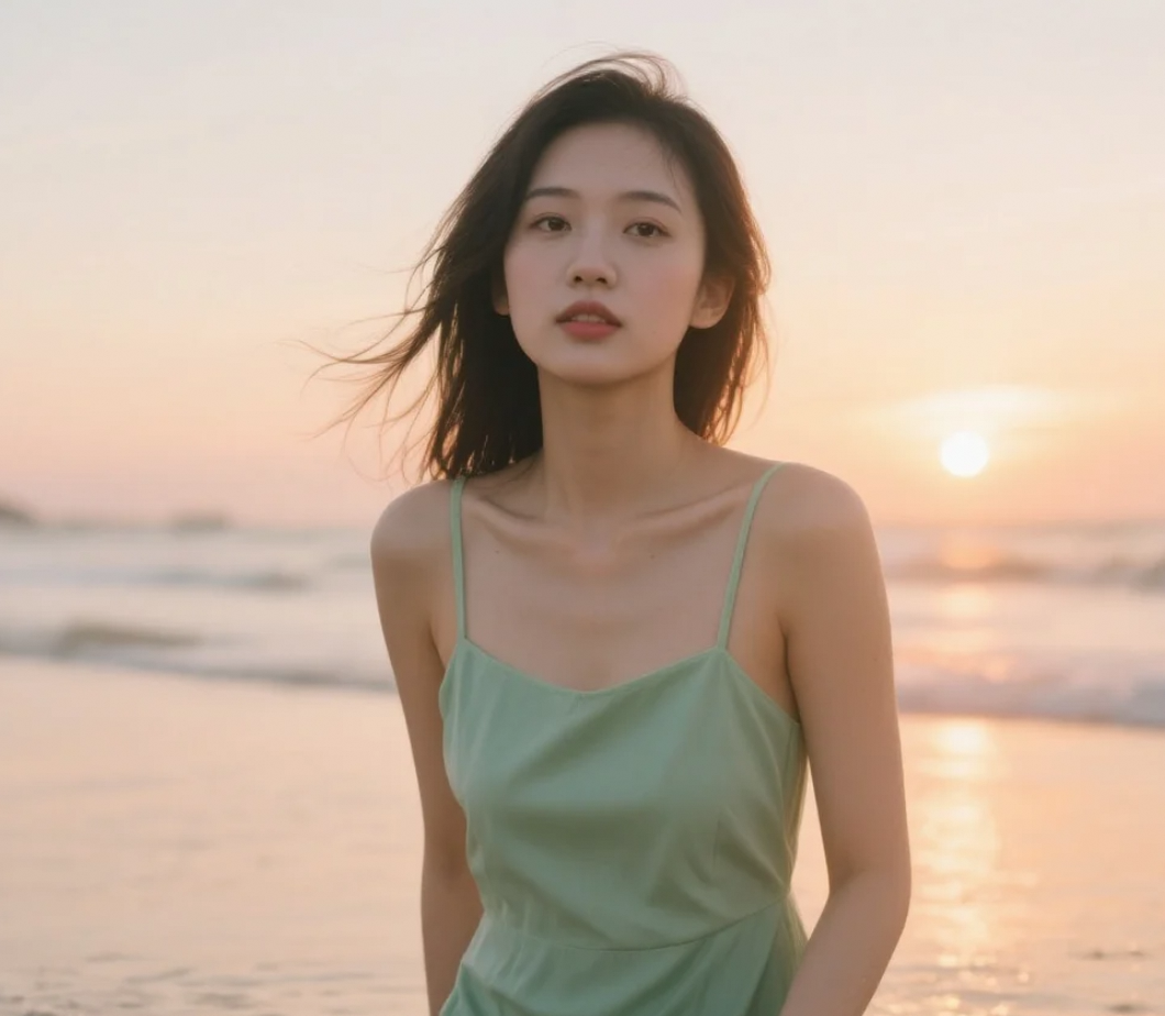 这条连衣裙让我仿佛变成了海的女儿，你觉得呢？