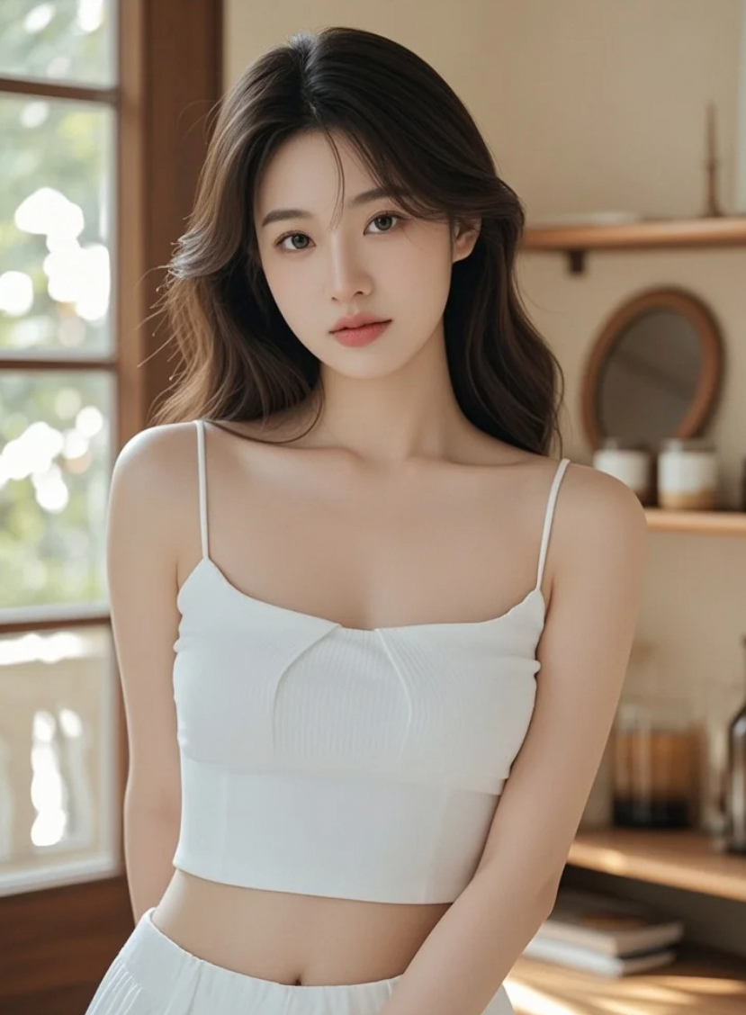 她的美丽，像一首无声的诗，引人入胜