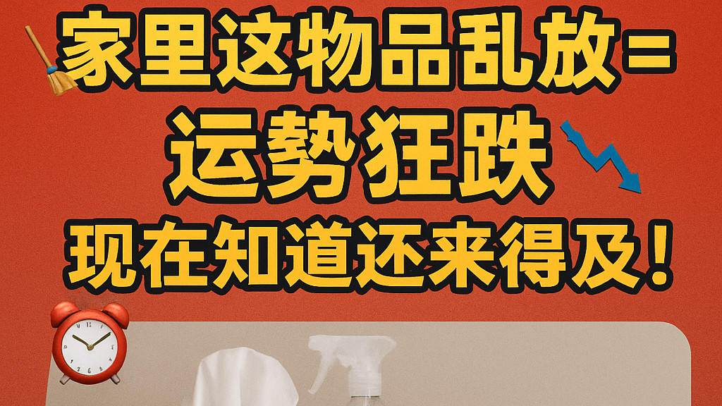 家里这物品乱放=运势狂跌📉！现在知道还来得及！