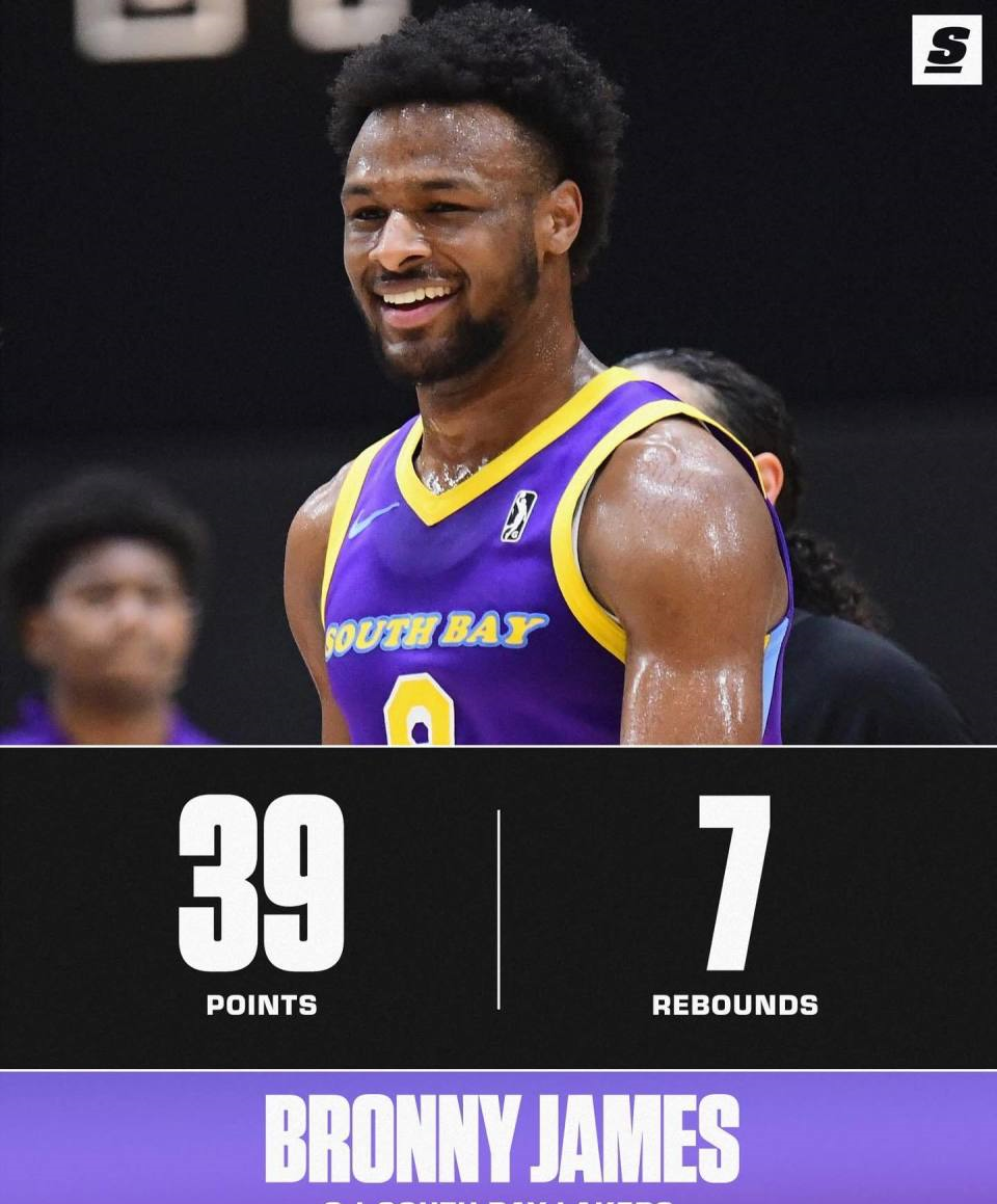 北京时间3月26日，NBA常规赛继续进行，詹姆斯的大儿子布朗尼在G联赛中表现亮眼