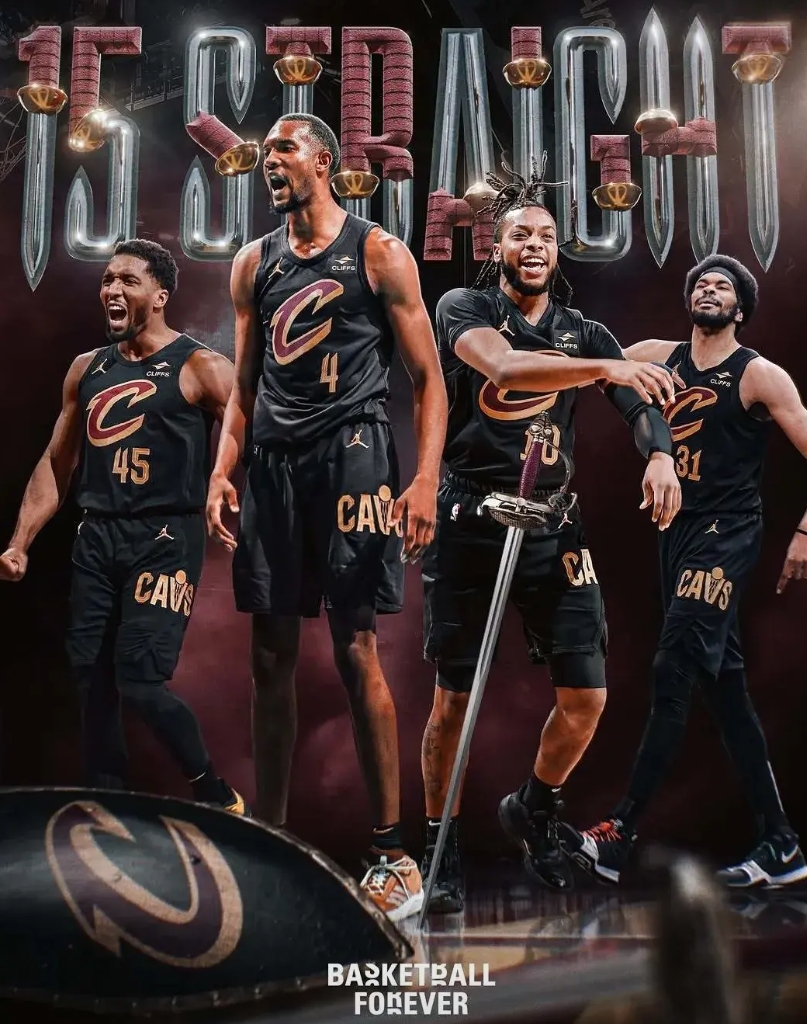 比肩公牛和勇士，骑士豪取15连胜有望成为NBA第三支拿到70胜了来的球队！

在