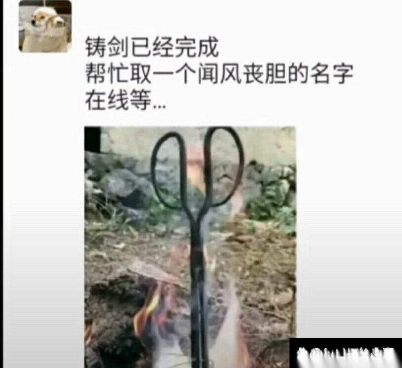 附着有火的夹煤钳，叫没火，不要钱