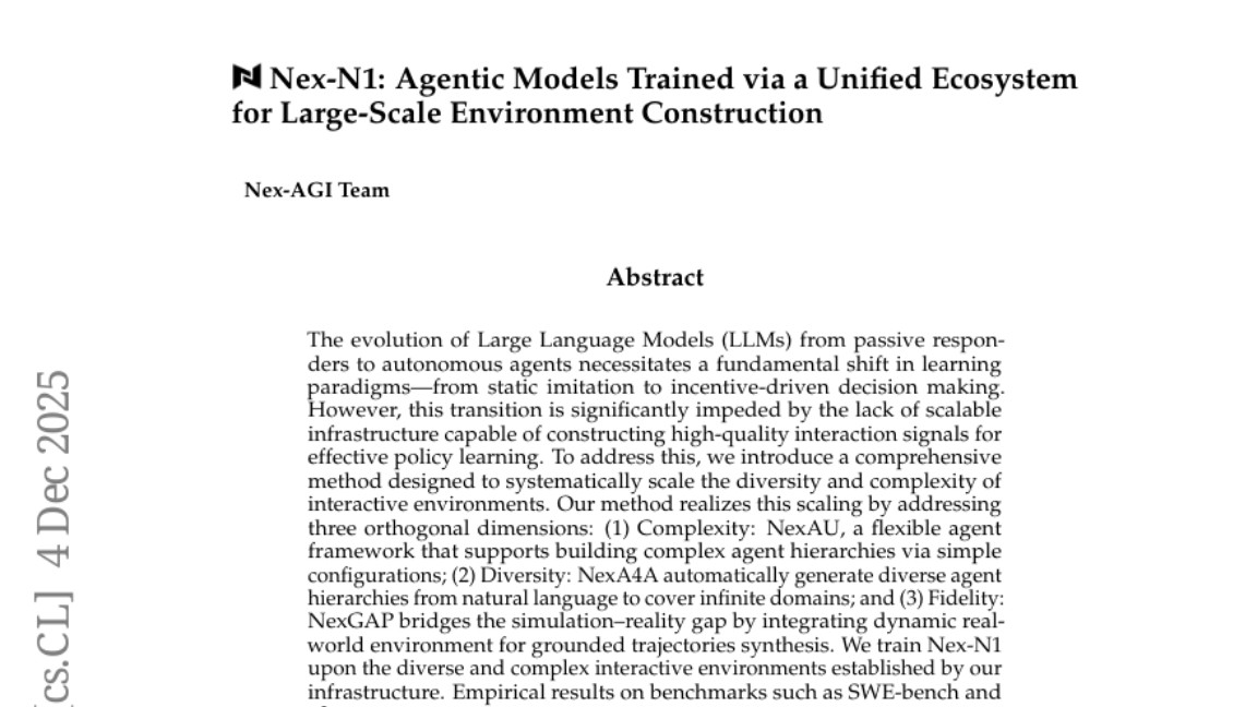 Nex-AGI团队：让AI从"会聊天"到"会行动"的革命性训练框架