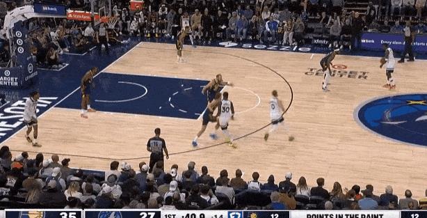 森林狼当家球星爱德华兹真是太猖狂了！NBA季前赛，在森林狼对阵步行者的第一节比赛