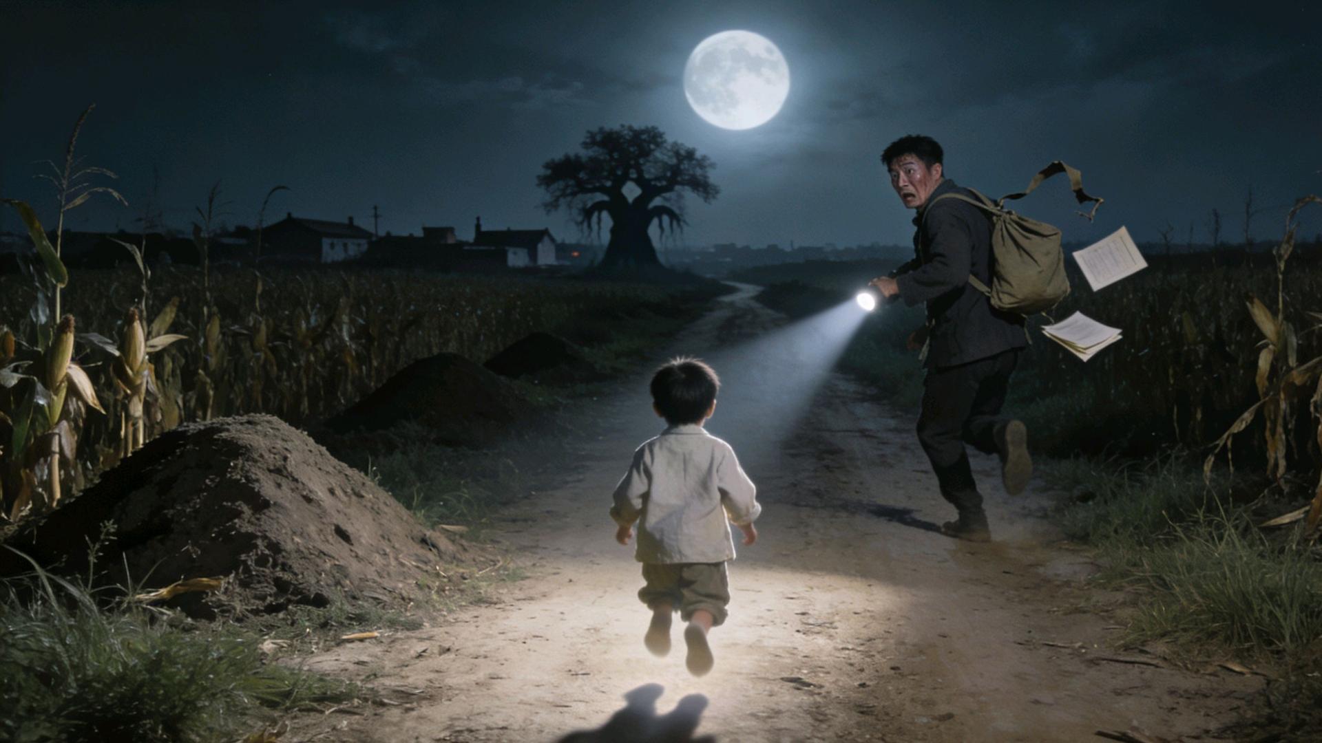 灵异故事：82年队长在路上遇到一个奇怪的小孩，吓得他毛骨悚然